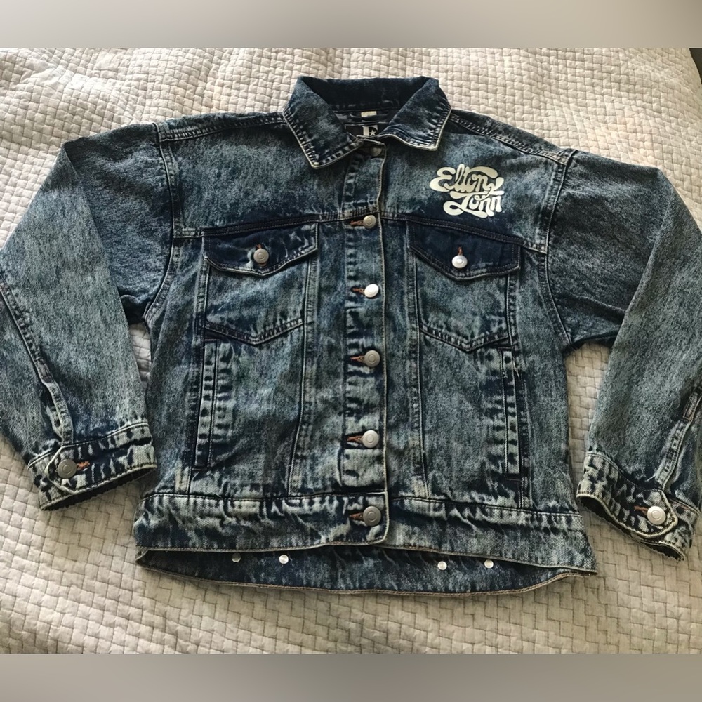 Elton John Denim Jacket Size XS